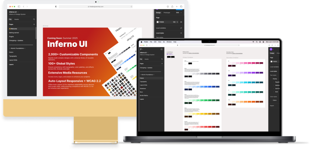 Inferno UI a Figma Based Design System - Open Source
